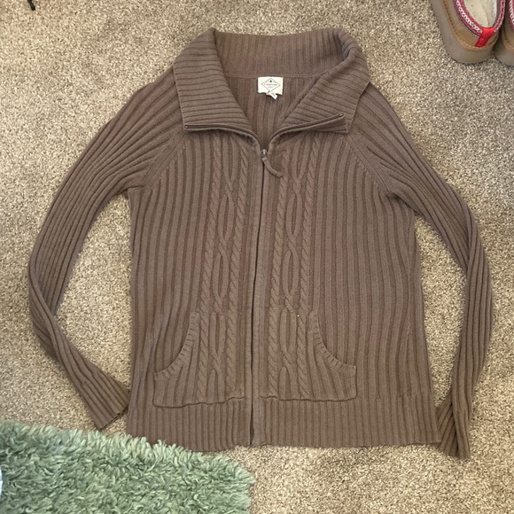 St. John's Bay Sweaters - St. John's Bay Brown Women's Cardigan Sweater